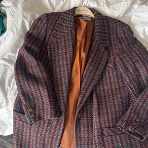 Vntg Bleyle Multicolor Tweed Jacket